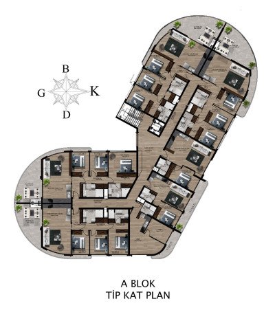 LEFKOŞA / GÖNYELİ’DE SATILIK DAİRELER (PROJEDEN)-12