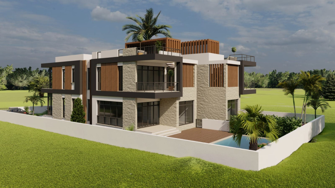 LEFKOŞA/HAMİTKÖY' DE 4+1 SATILIK İKİZ VİLLA-3