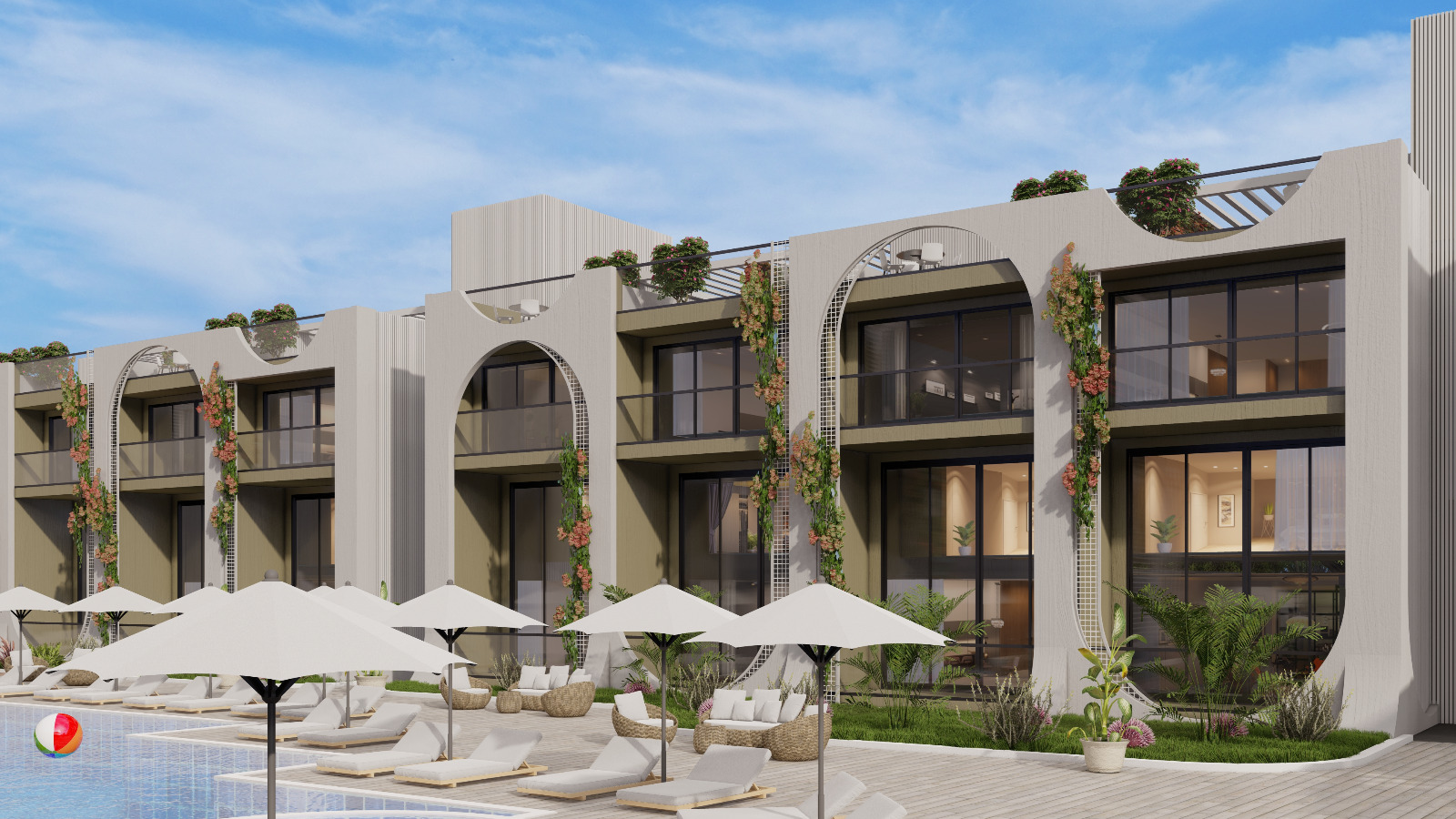 GİRNE/BAHÇELİ'DE PROJE AŞAMASINDA SATILIK 1+1/2+1 LOFT DAİRELER-2