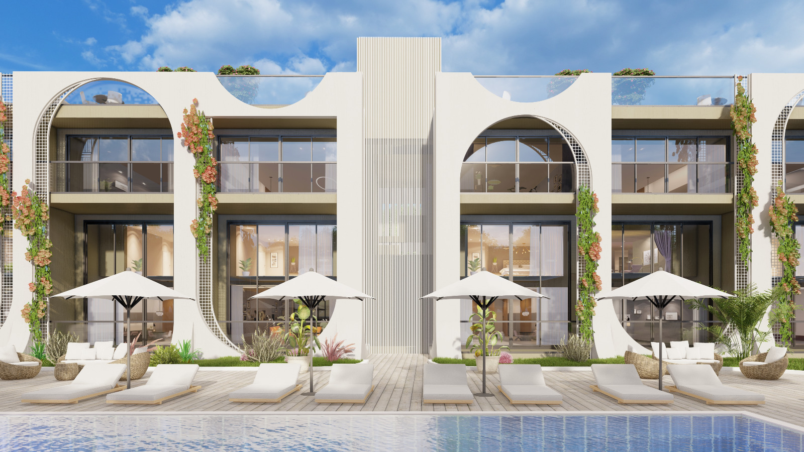 GİRNE/BAHÇELİ'DE PROJE AŞAMASINDA SATILIK 1+1/2+1 LOFT DAİRELER-3