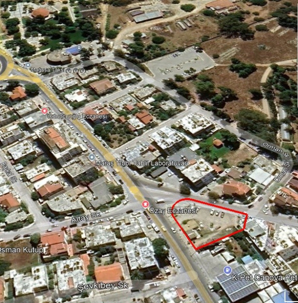 GAZİMAĞUSA /MARAŞ BÖLGESİ LARNAKA YOLU ÜZERİ TİCARİ İZİNLİ SATILIK ARSA-3