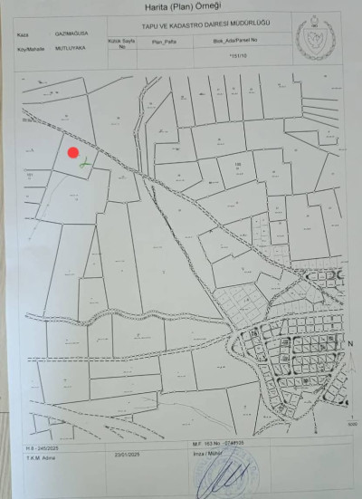 GAZİMAĞUSA/MUTLUYAKA'DA SATILIK ARAZİ-3