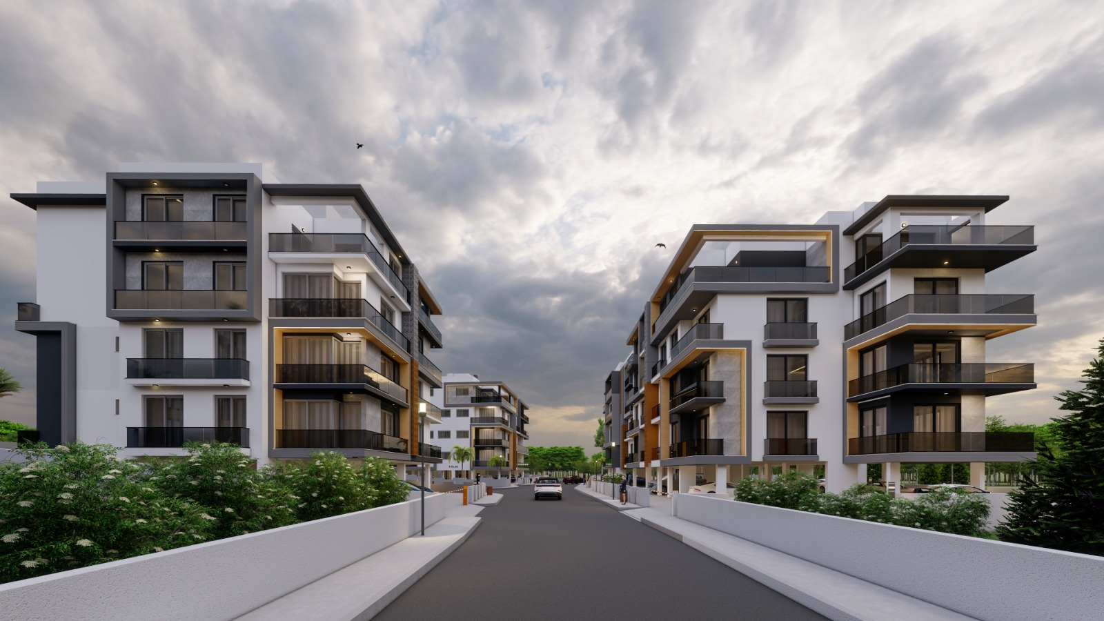 GİRNE/YUKARI GİRNE'DE YAPIM AŞAMASINDA SATILIK 2+1 RESİDENCE VE 3+1 PENTHOUSE DAİRELER-4