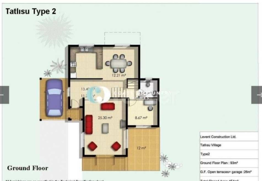 GAZİMAĞUSA TATLISU – DENİZE 400 METRE SATILIK 4+1 MÜSTAKİL VİLLA-20