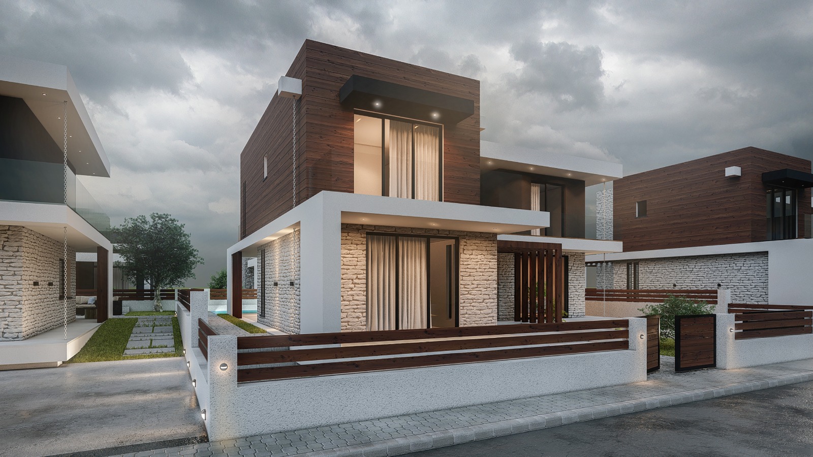 GAZİMAĞUSA/YENİBOĞAZİÇİ'NDE YAPIM AŞAMASINDA SATILIK BUNGALOW VE VİLLALAR-4